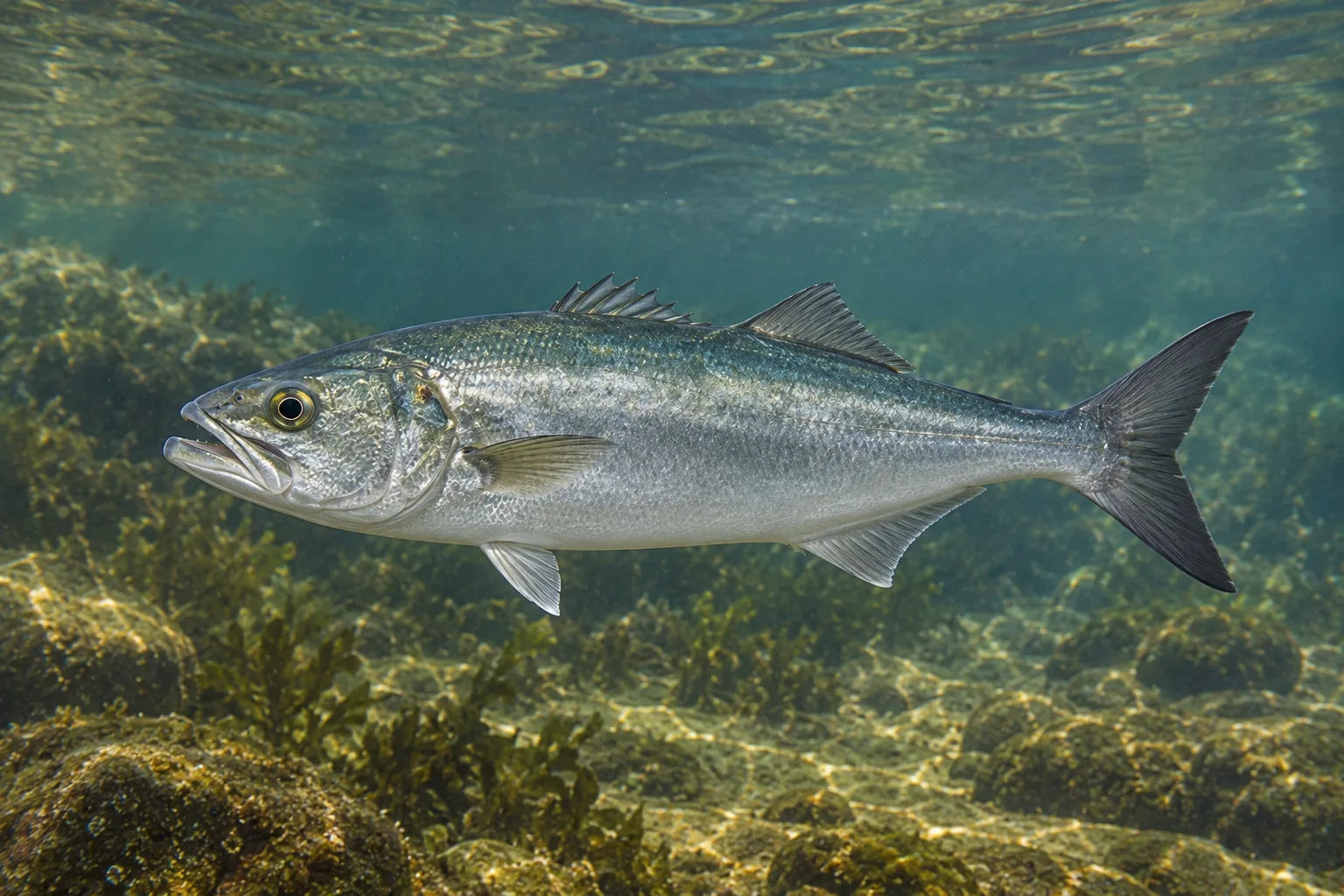 Anchova (Pomatomus saltatrix) — fotografia da espécie, ficha do Pesca Portugal