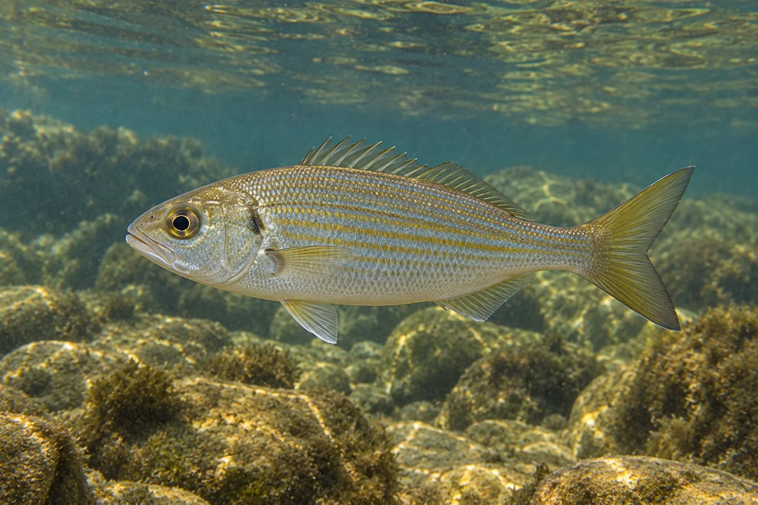 Boga-do-mar (Boops boops) — fotografia da espécie, ficha do Pesca Portugal