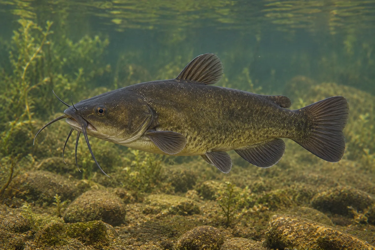 Peixe-gato (Ameiurus melas) — fotografia da espécie, ficha do Pesca Portugal