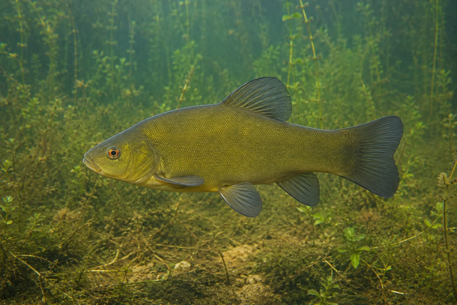 Tenca (Tinca tinca) — fotografia da espécie, ficha do Pesca Portugal