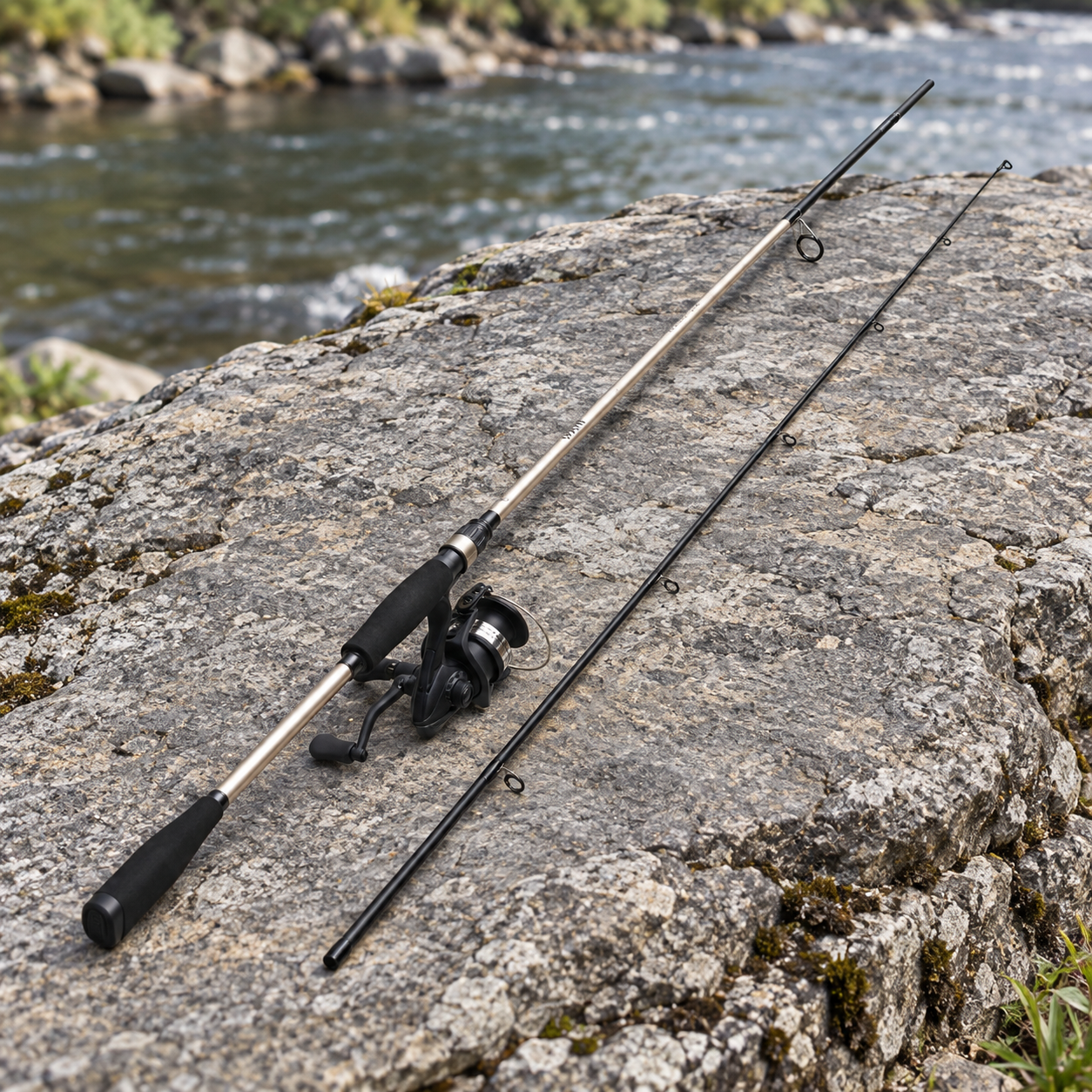 Caperlan WXM 100 Spinning 240 MH — Conjunto de spinning · 2,40 m · 10–30 g · carreto 4000 · fotografia do produto (Decathlon)