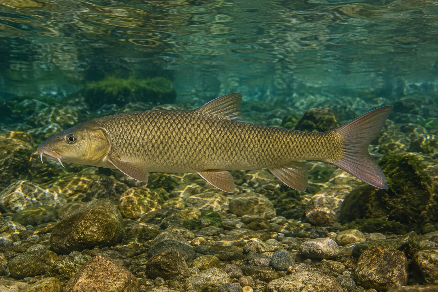 Barbo (Luciobarbus bocagei) — fotografia da espécie, ficha do Pesca Portugal
